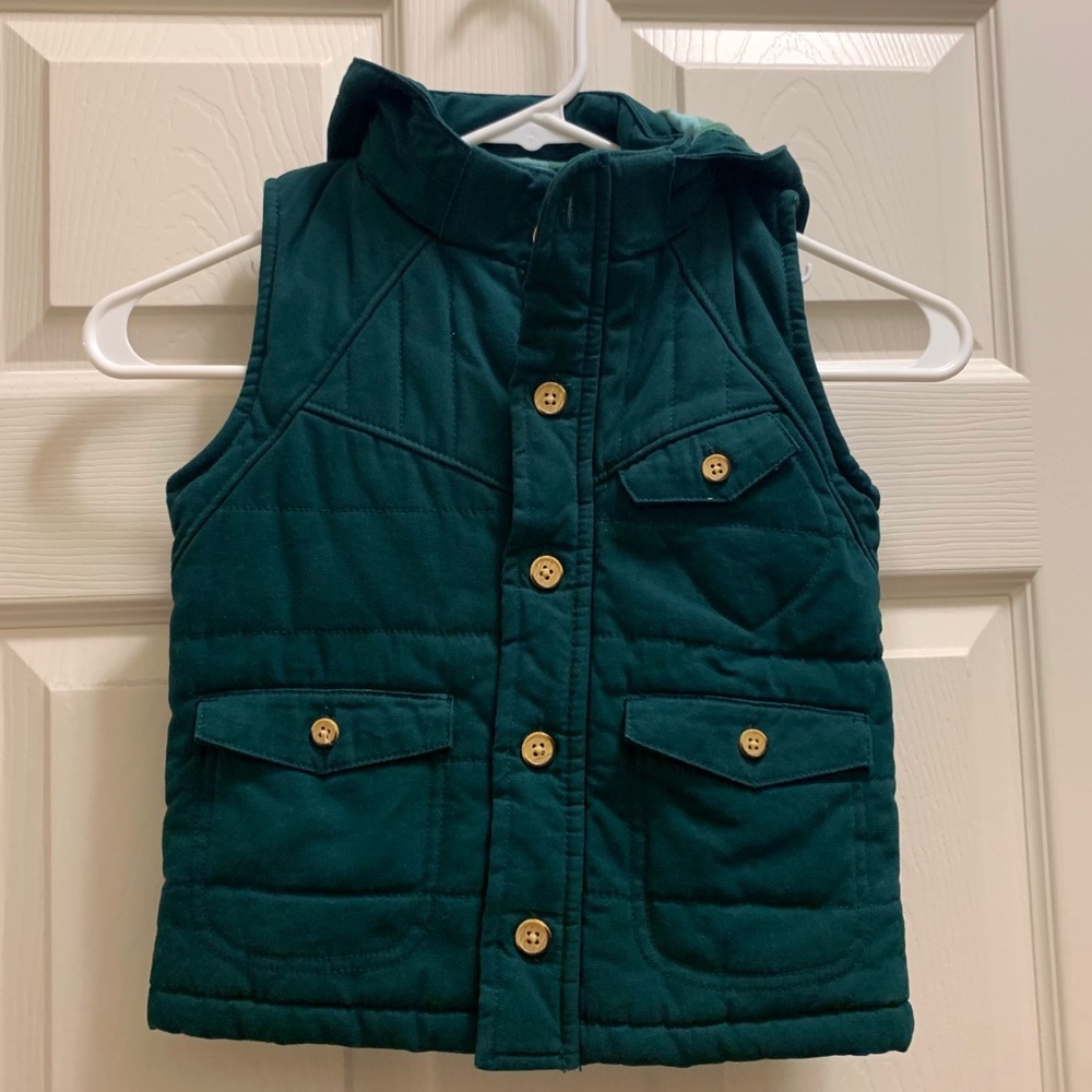 Oshkosh Down Vest in forest green